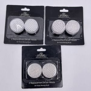 6 Studio Selection Replacement Brush Heads for Facial Beauty Brush 27629101 NWT